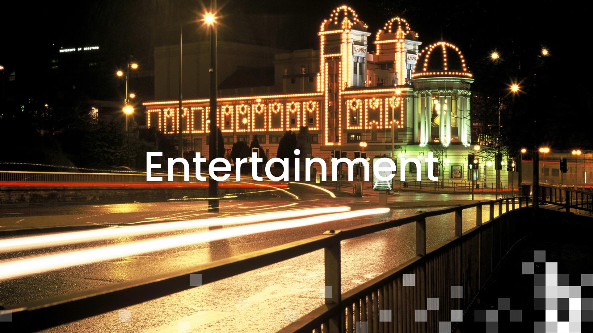 The Alhambra Theatre at Night.